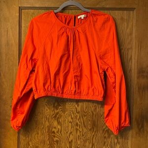 Sundry Long Sleeved Crop Blouse